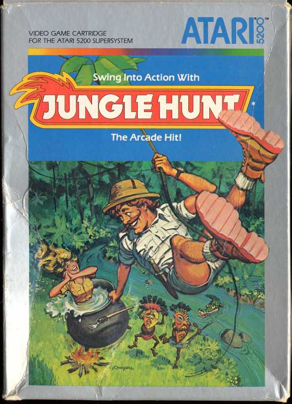 Jungle Hunt (1983) (Atari) Box Scan - Front